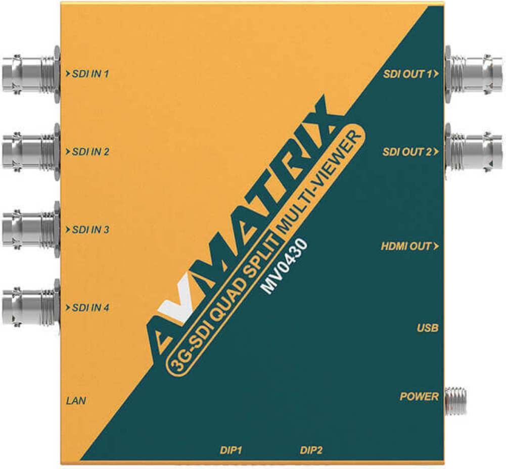 Amazon.com: AVMATRIX MV0430 3G-SDI Quad Spilt Multiviewer with SDI